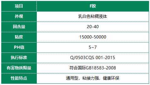 F级固顿白乳胶